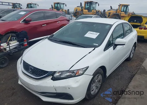 2014 Honda Civic Lx из США, поврежденный, VIN 19XFB2F51EE254463